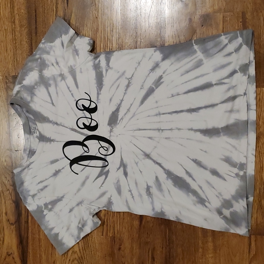 Womens Celebrate! Halloween tie dye short sleeve tshirt size L